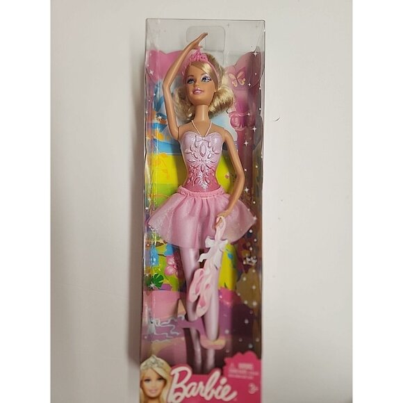 Barbie Fairytale Magic Fairytopia Blonde Ballarina Doll Pink 2011 Mattel SEALED - Picture 2 of 4